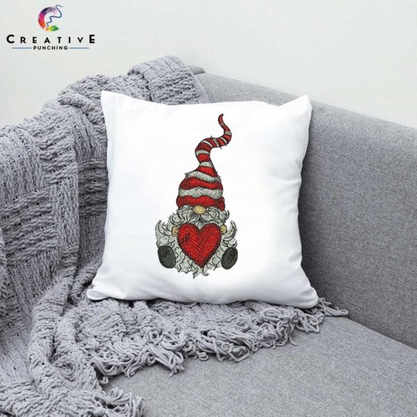 Santa Valentine day Machine Embroidery Designs Patterns 2 sizes- Digital Download - Image 3
