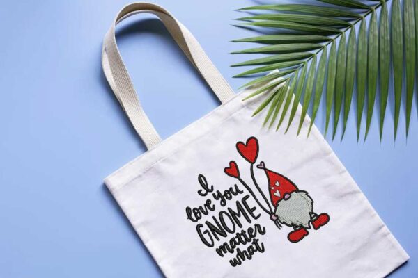 Valentine day Gnome Matter Embroidery Patterns - Digital Download