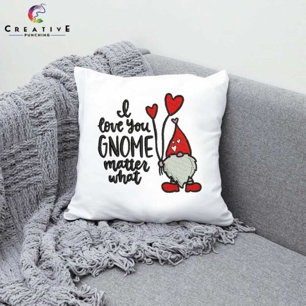 Valentine day Gnome Matter Embroidery Patterns 2 sizes- Digital Download - Image 3