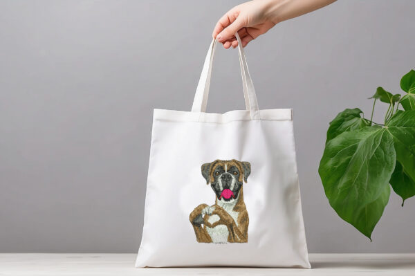Cute Boxer Dog Machine Embroidery Patterns ( 2 sizes)  - Digital Download - Image 3